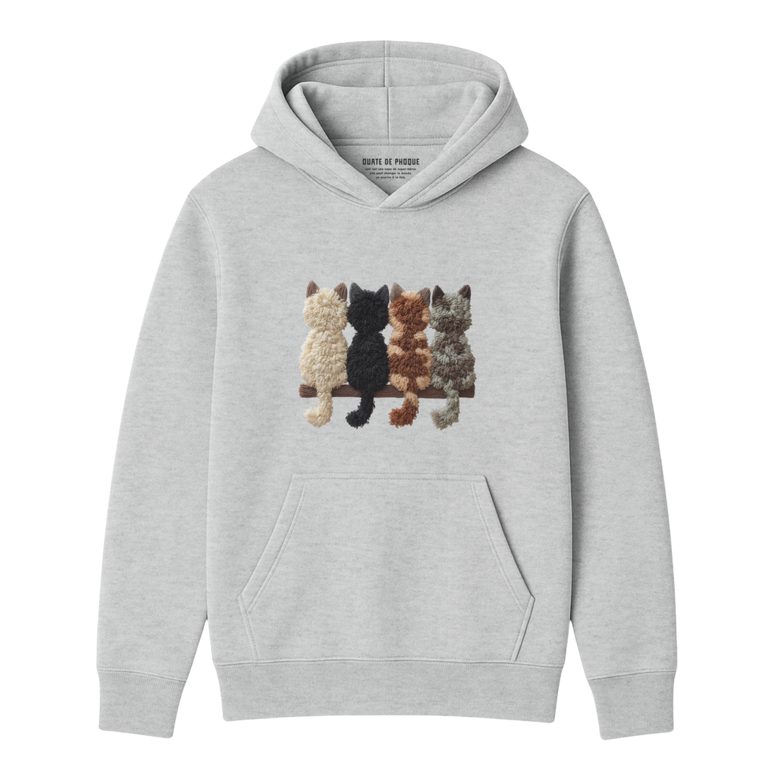 Hoodie Chats De Dos
