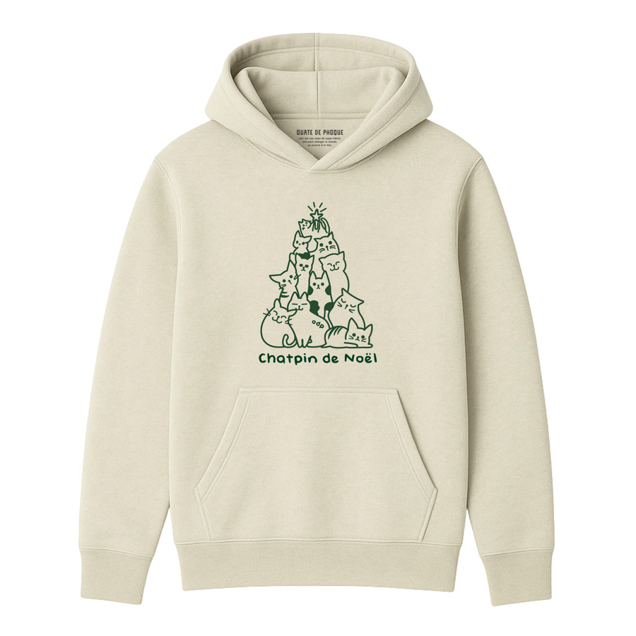 Hoodie Chatpin De Noël