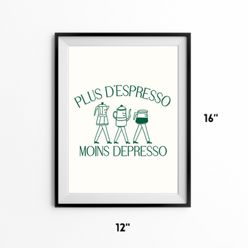 AFFICHE PLUS D'ESPRESSO