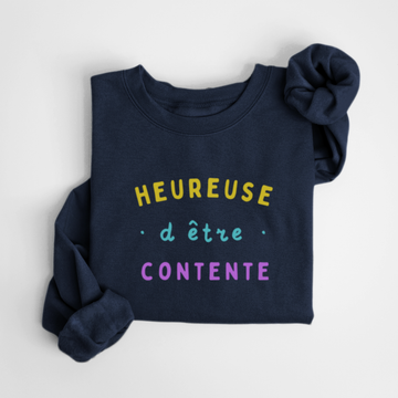 SWEATSHIRT HEUREUSE - MARINE