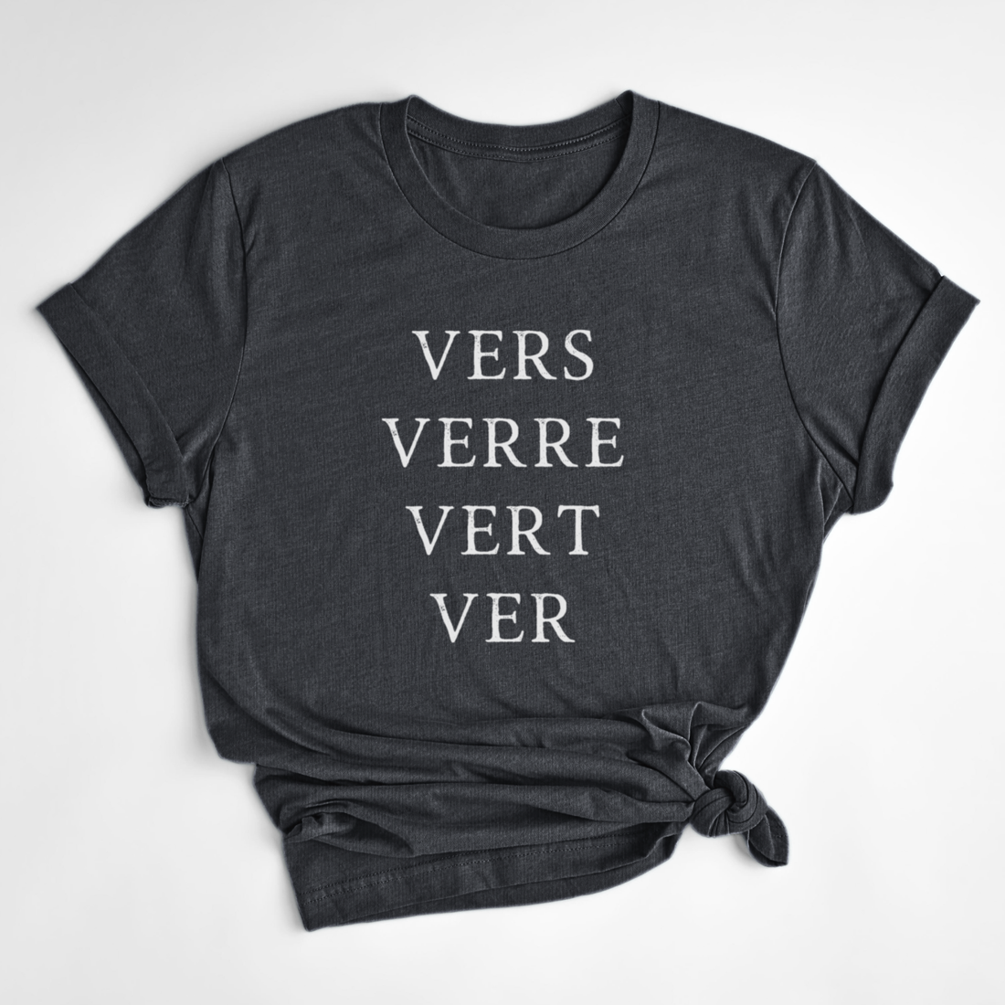 VERS, WOR, GREEN T-SHIRT