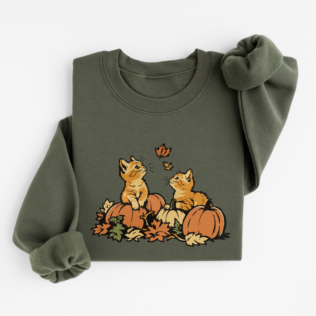 Sweatshirt Chats Automne