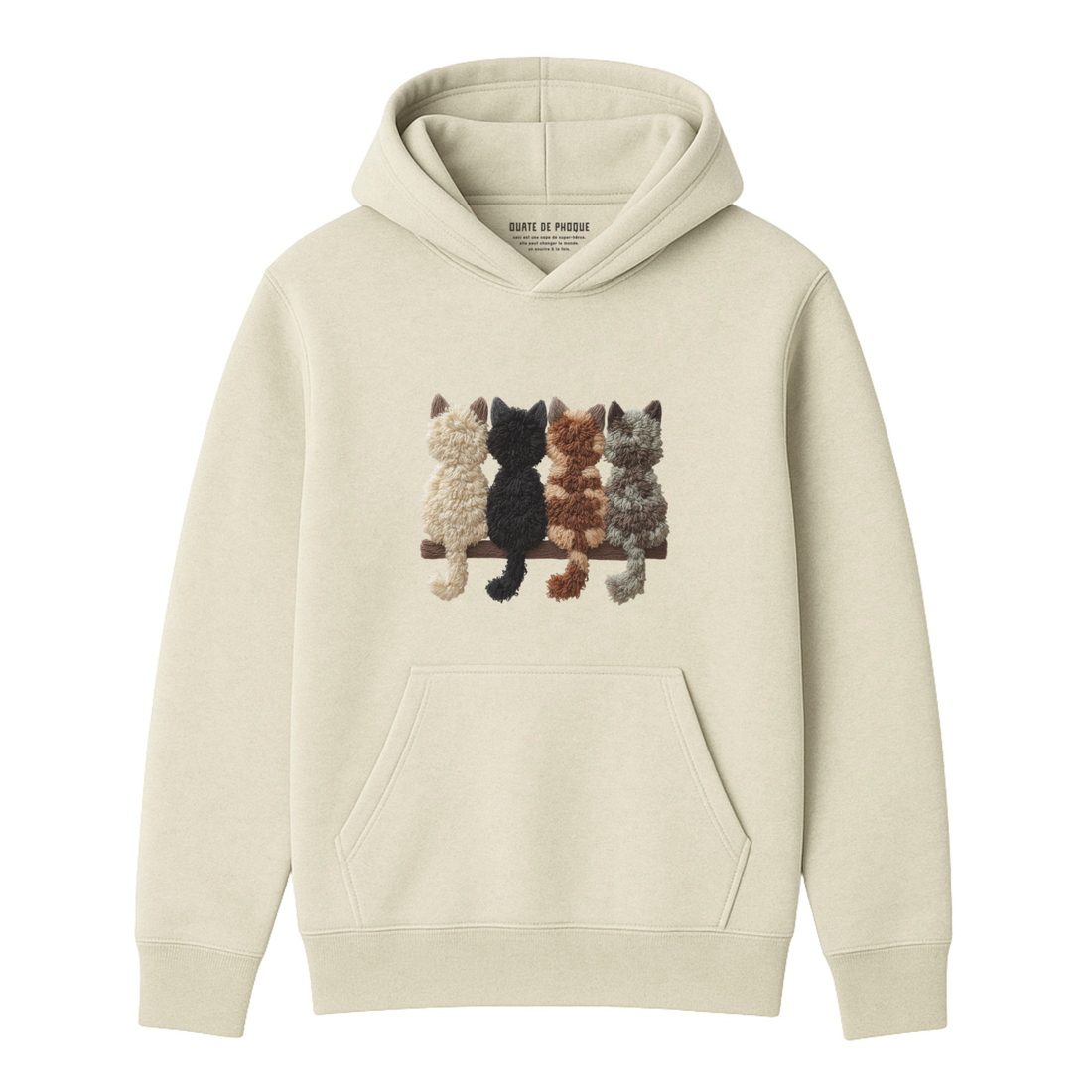 Hoodie Chats De Dos