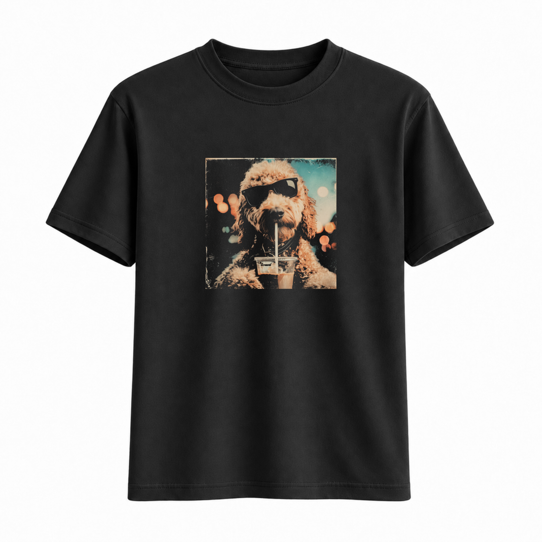 T-Shirt Chien Café Glacé