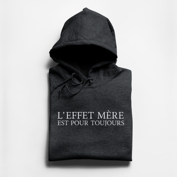 HOODIE EFFET MÈRE - CHARBON