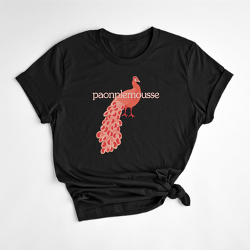 T-SHIRT PAONPLEMOUSSE - NOIR