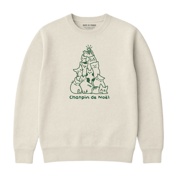 Sweatshirt Chatpin De Noël