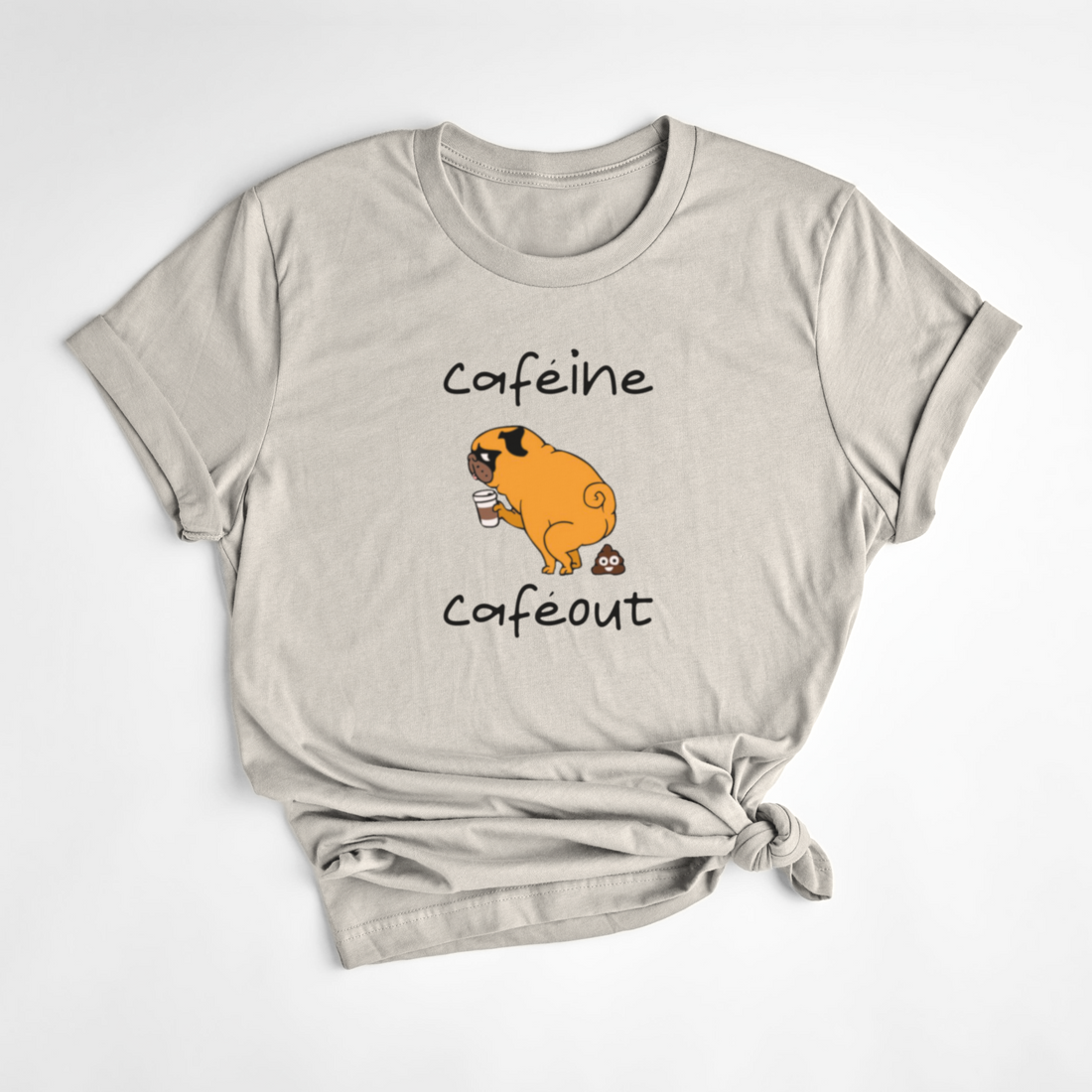 T-SHIRT CAFÉINE - AMANDE