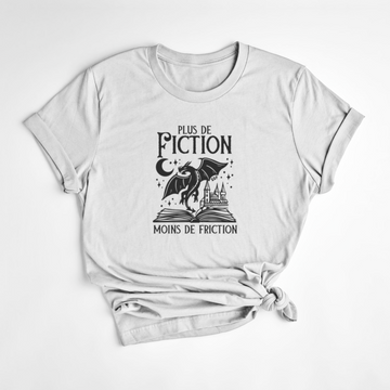 T-SHIRT FICTION - BLANC