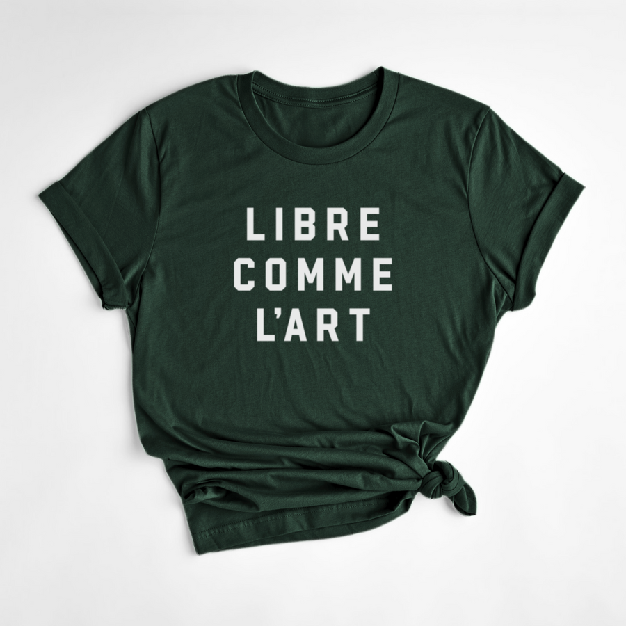 T-SHIRT LIBRE COMME L'ART - FORÊT