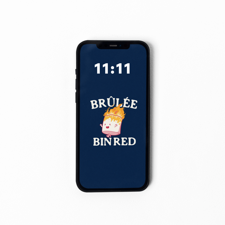 FOND D'ÉCRAN BRÛLÉE BIN RED
