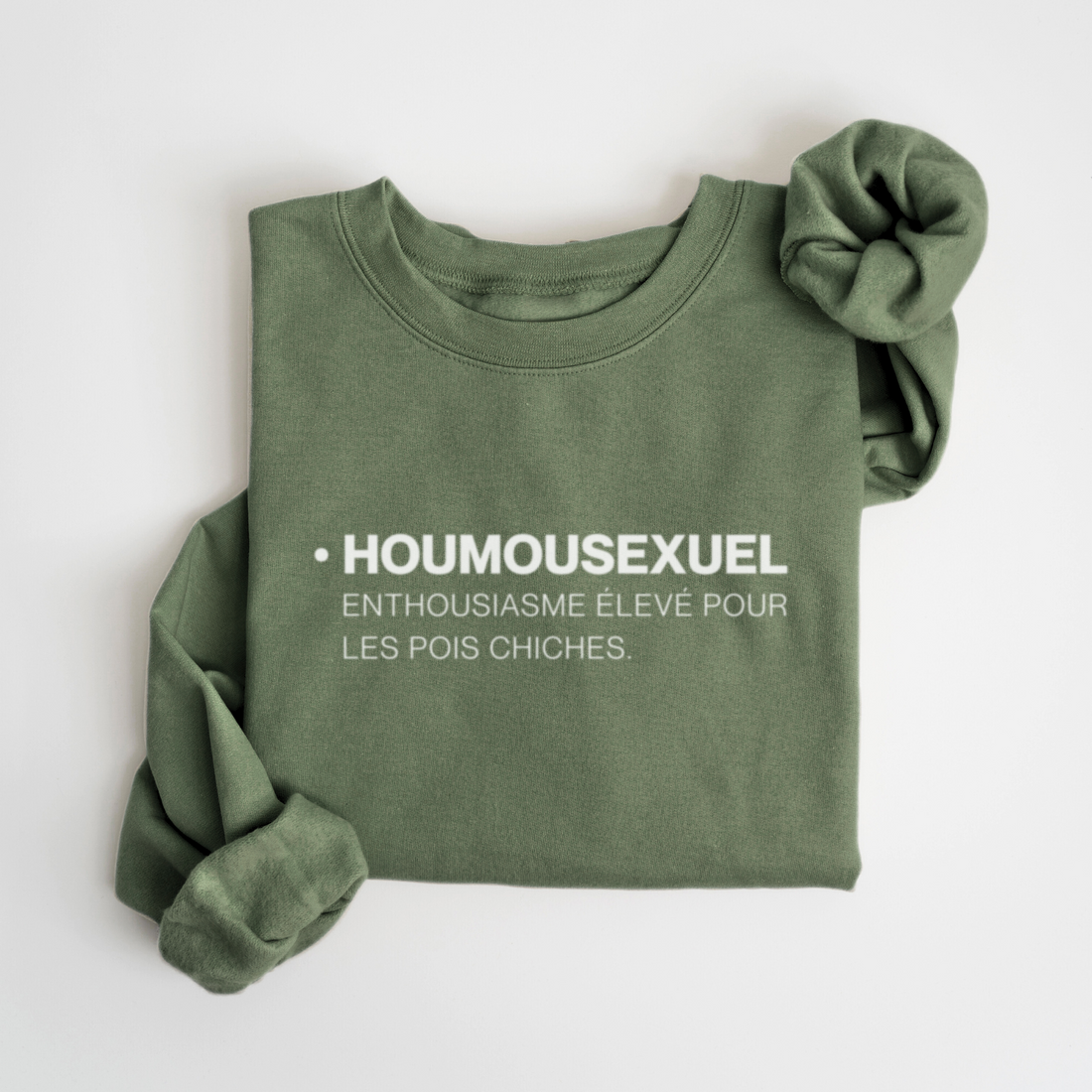 SWEATSHIRT HOUMOUS - SAUGE