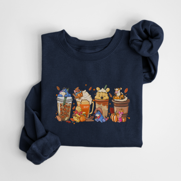 SWEATSHIRT LATTE DE POOH - MARINE