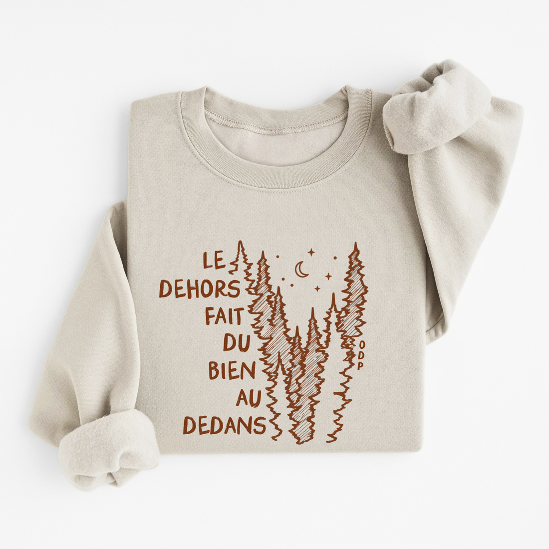 Sweatshirt Dehors Dedans Sapins