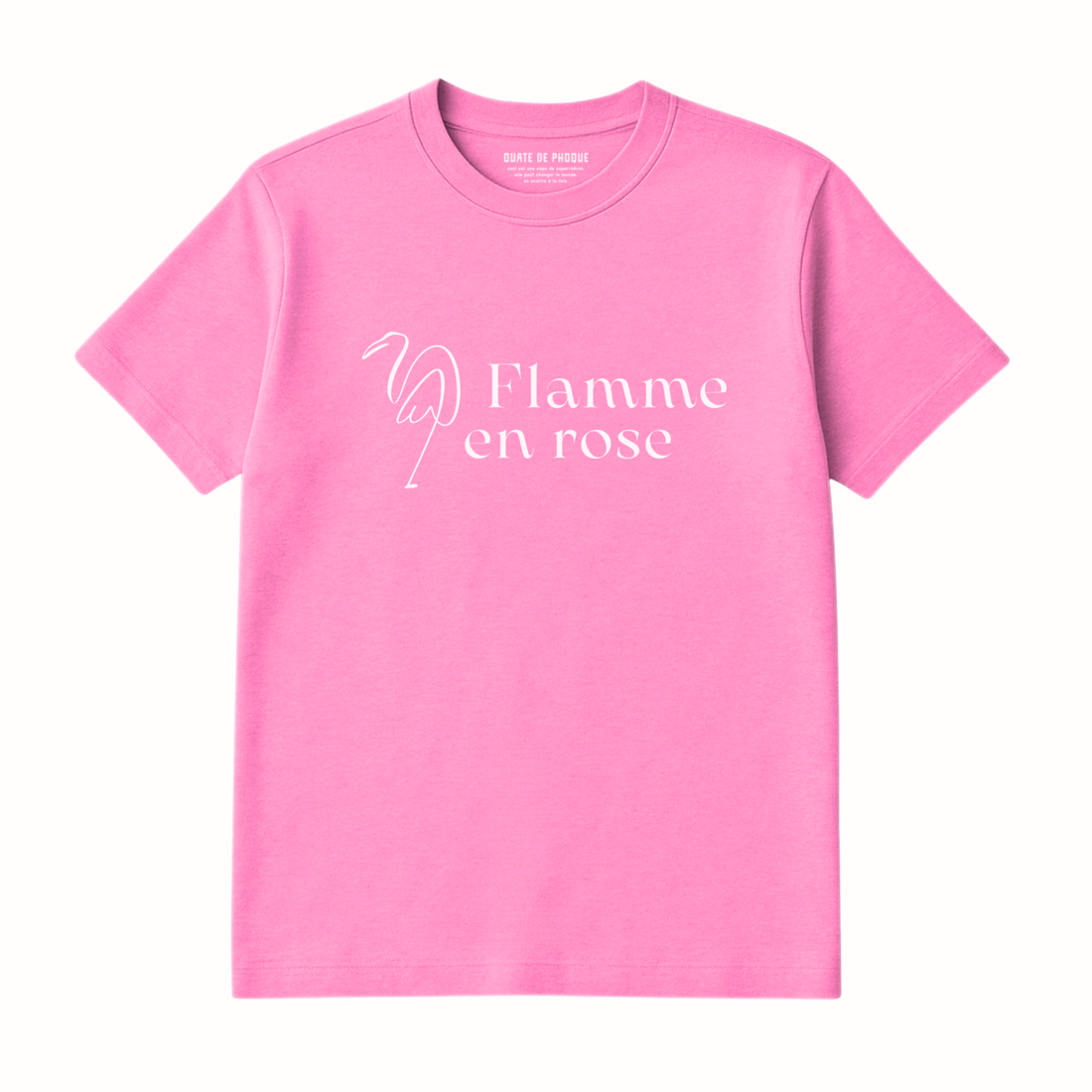 T-Shirt Flamme En Rose