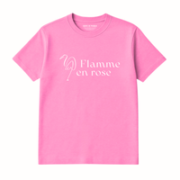T-Shirt Flamme En Rose
