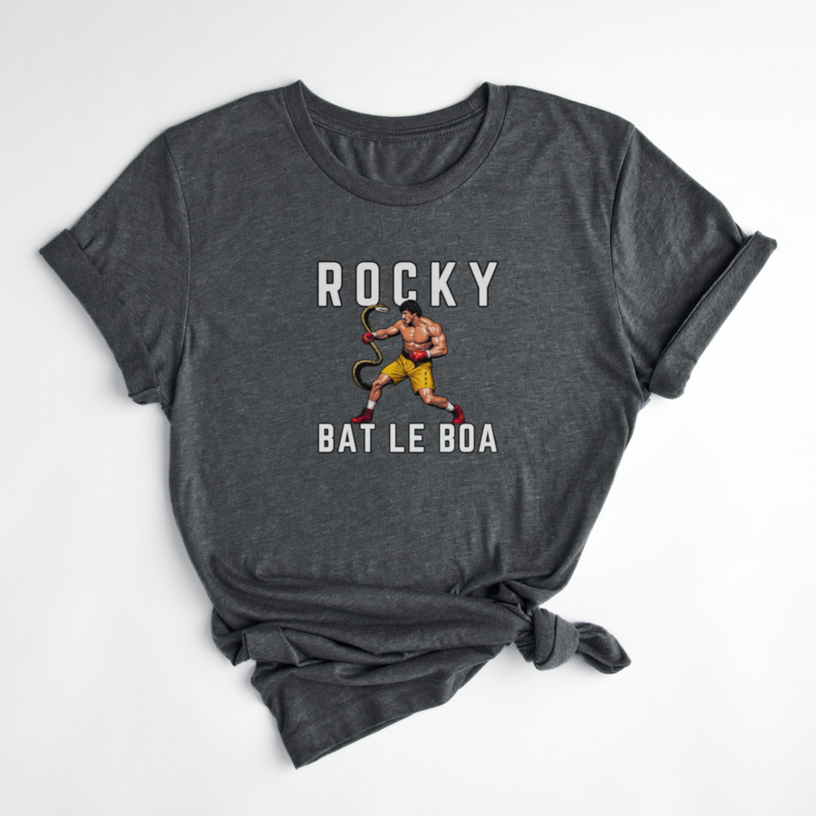 T-SHIRT ROCKY - CHARBON