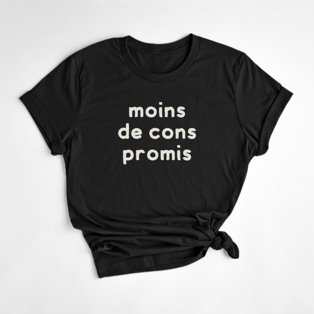 T-SHIRT CONS PROMIS - NOIR