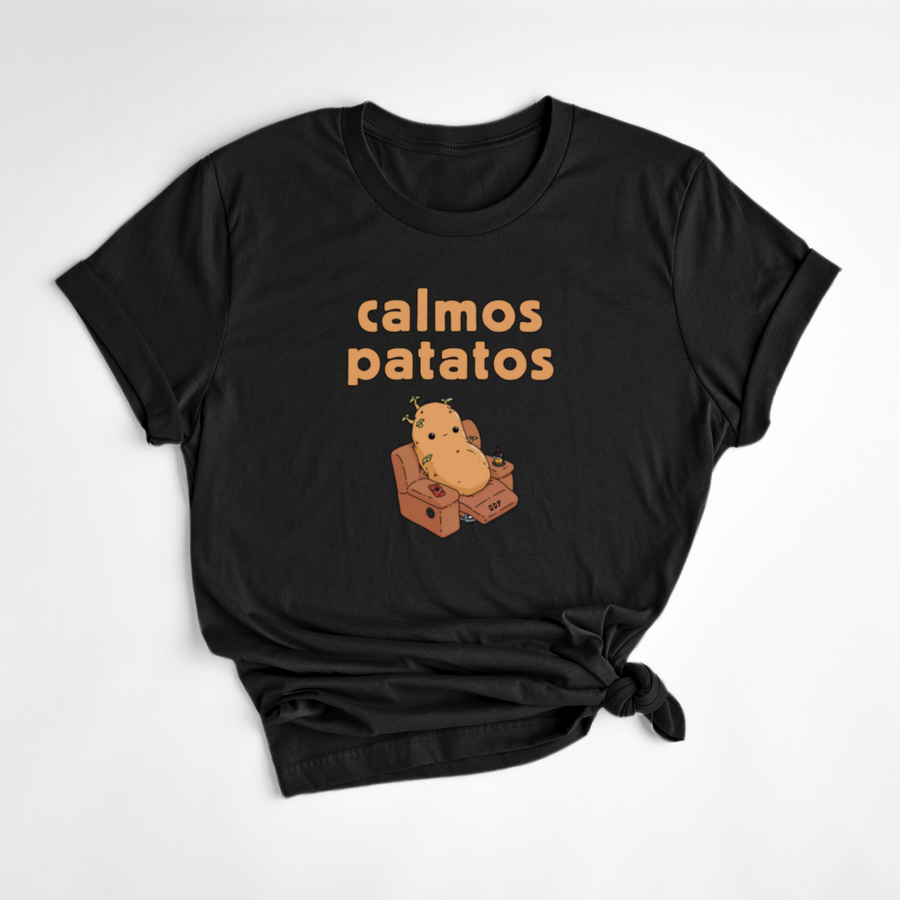 T-SHIRT CALMOS PATATOS - NOIR