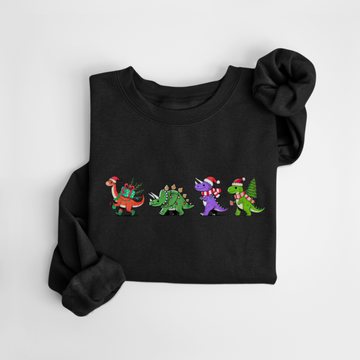 SWEATSHIRT DINOS NOËL - ENFANT