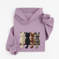 Hoodie Chats De Dos Effet Patch