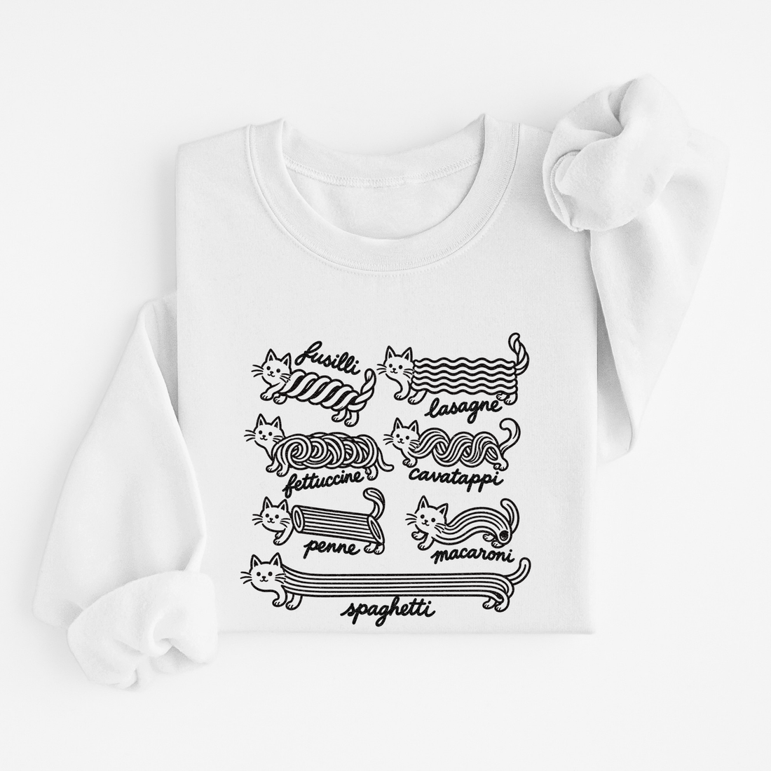 Sweatshirt Pâtes Chats