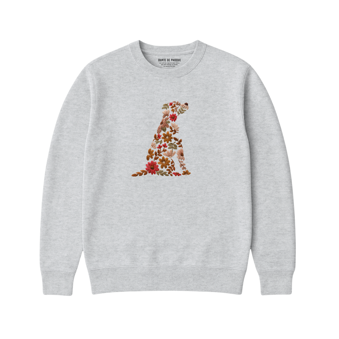 Sweatshirt Chien De Fleurs - Enfant